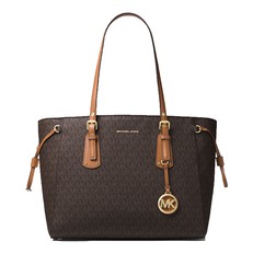 Kabelka Michael Kors Voyager Medium Logo Tote brown/acorn